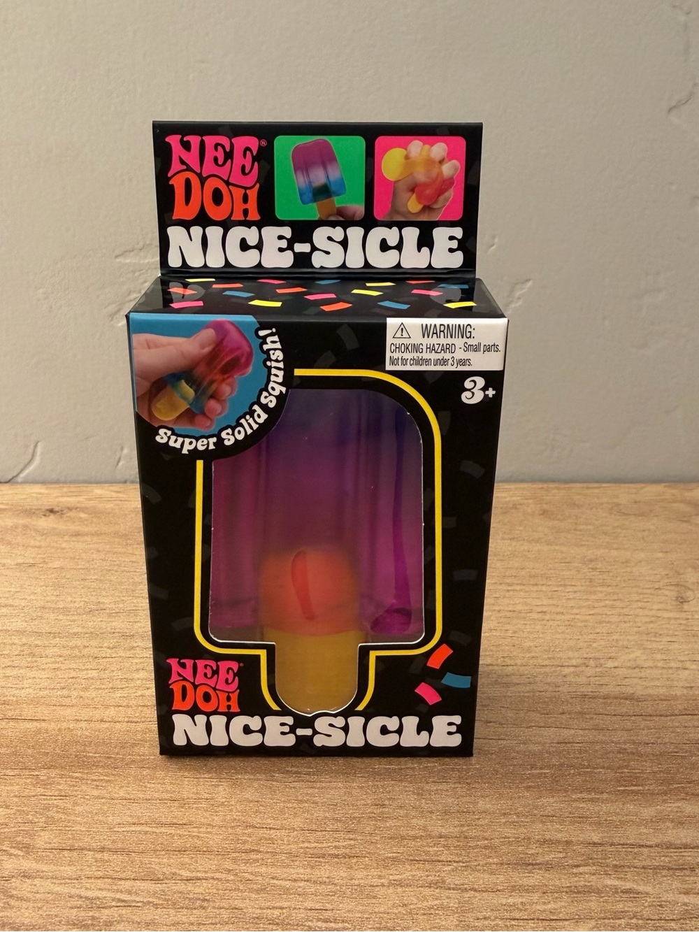 NeeDoh Nice-Sicle Rainbow Popsicle Squishy AUTHENTIC Schylling NEW Sealed Viral